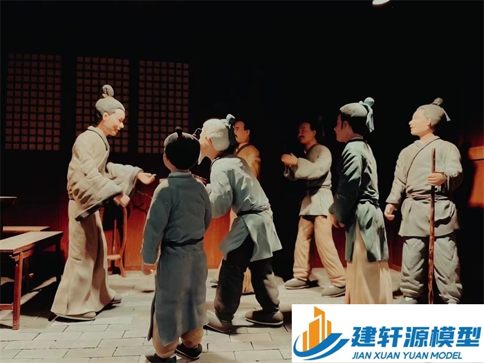 彭山喻侃压粮饷军场景